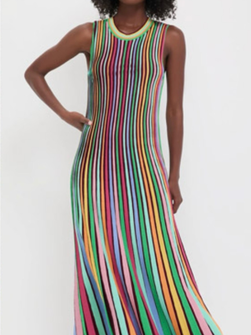 Tuckernuck Multicolor Striped Sleeveless Midi Dress